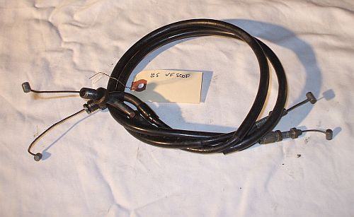 1985 Honda VF500 interceptor Throttle Cables A B