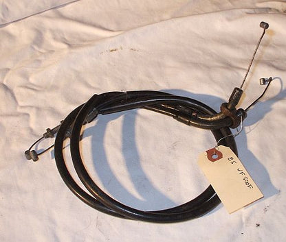 1985 Honda VF500 interceptor Throttle Cables A B