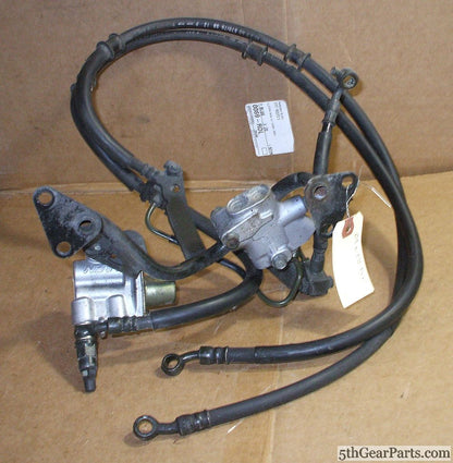 2003 Honda VFR800 Interceptor Rear Brake Hose W Proportioning Valve Assembly 03 VFR 800