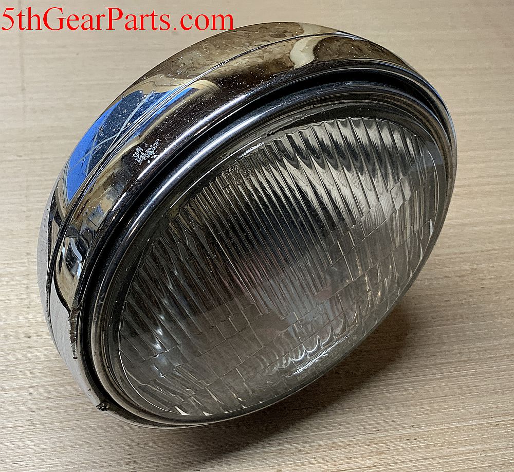 1982 Honda CB650 Nighthawk Chrome Headlight Case Bucket W Bulb 82